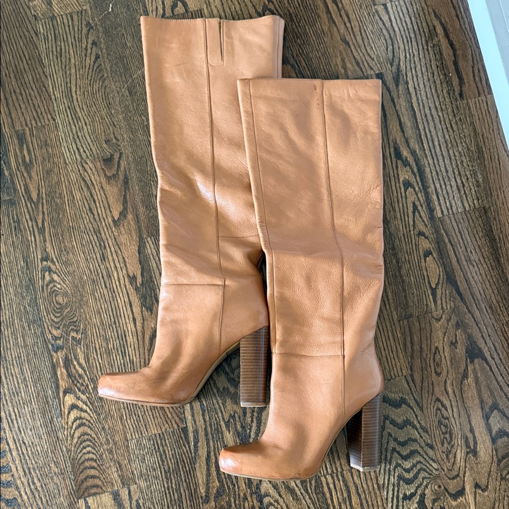 Nine West Camel Heeled Boots